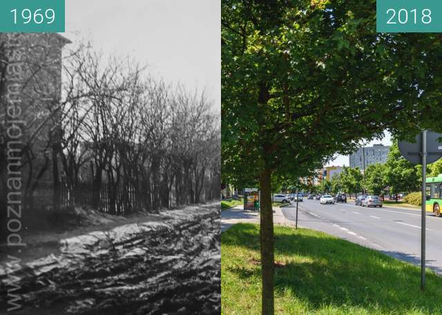 Vorher-Nachher-Bild von Ulica Słowiańska zwischen 1969 und 2018