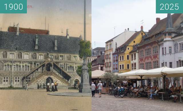 Vorher-Nachher-Bild von Place de la Réunion zwischen 1910 und 08.2025