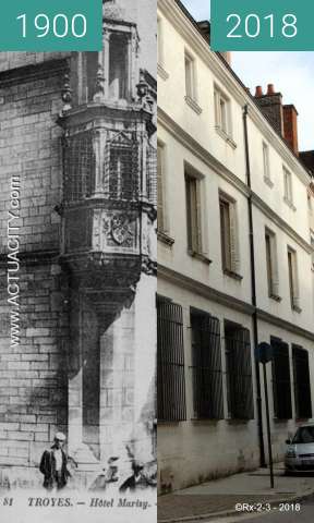 Image avant-après de TROYES - Hotel MARISY entre 1900 et 20/02/2018