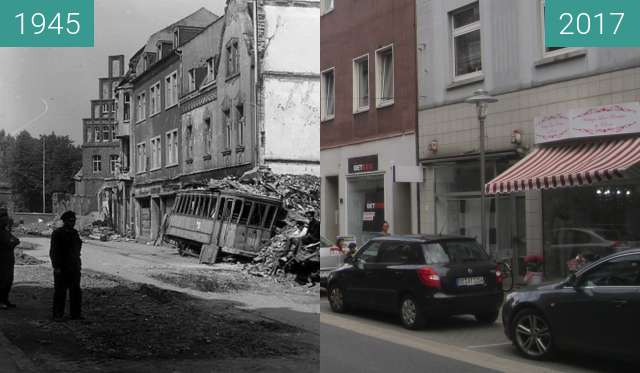 Image avant-après de Rentforter Straße entre 1945 et 11/07/2017