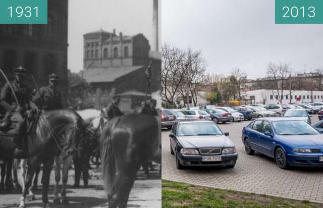 Vorher-Nachher-Bild von Ulica Nowowiejskiego zwischen 1931 und 2013