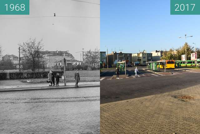 Before-and-after picture of Ulica Głogowska  between 1968-Aug-06 and 2017-Oct-06