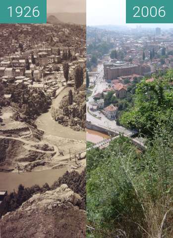 Image avant-après de View on Sarajevo entre 1926 et 29/07/2006