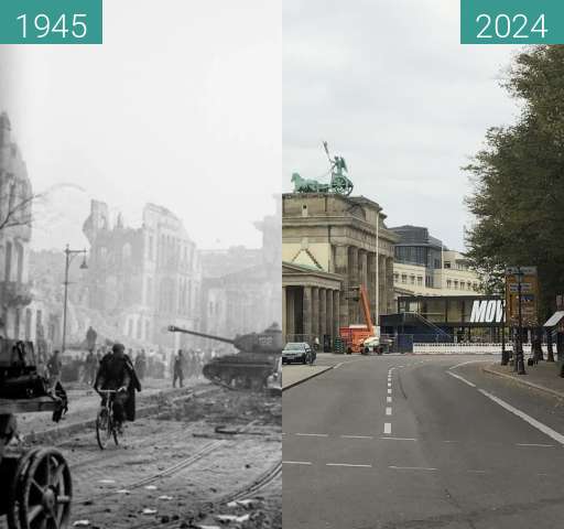 Image avant-après de After the Battle of Berlin entre 05.1945 et 10.2024