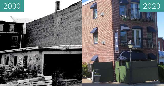 Image avant-après de Pendleton Lane, Belfast, Maine entre 2000 et 2020