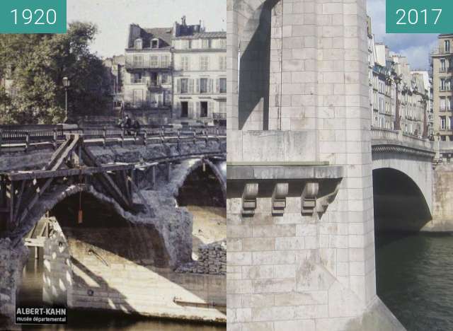 Image avant-après de Pont de la Tournelle entre 09/06/1920 et 30/09/2017