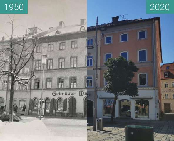 Vorher-Nachher-Bild von Gebrüder Wassermann zwischen 1950 und 08.2020