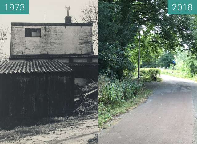 Vorher-Nachher-Bild von Het Krielenzand zwischen 1973 und 11.07.2018