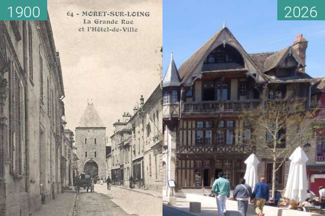 Image avant-après de Rue Grande entre 1900 et 04.2026