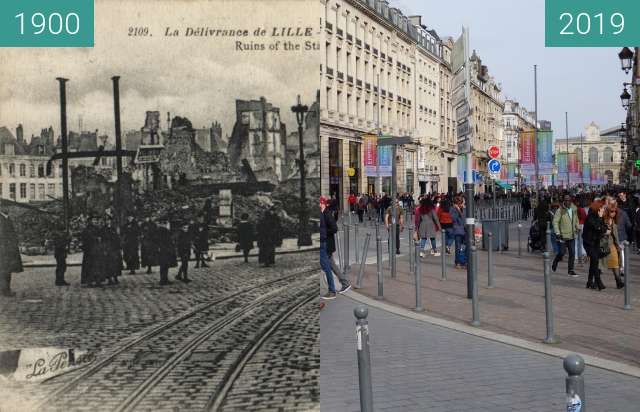 Image avant-après de Rue Faidherbe entre 1900 et 06/04/2019