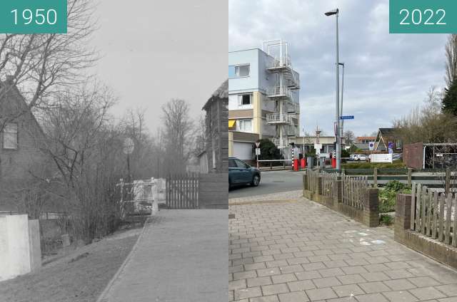 Vorher-Nachher-Bild von Metiusgracht ca. 1950 - 2022 zwischen 1950 und 15.03.2022