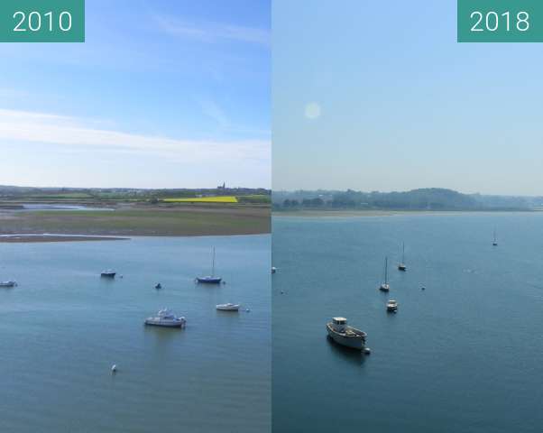 Before-and-after picture of Vue sur les bords de Rance between 2010-Apr-30 and 2018-May-07