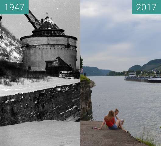 Vorher-Nachher-Bild von Andernach Alter Kran zwischen 1947 und 11.06.2017