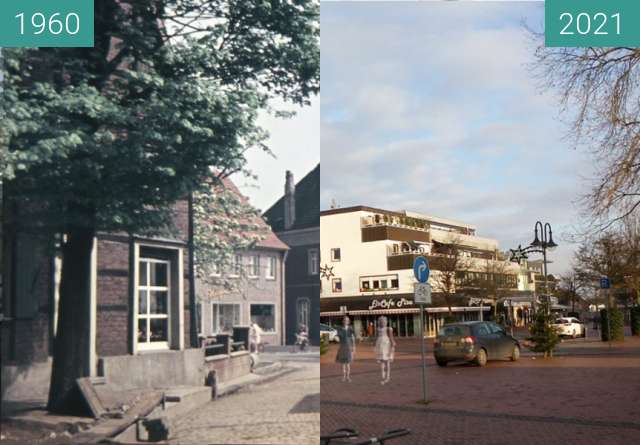 Image avant-après de Kirchhellen, Johann-Breuker-Platz  Hauptstr  Markt entre 1959 et 01/01/2021