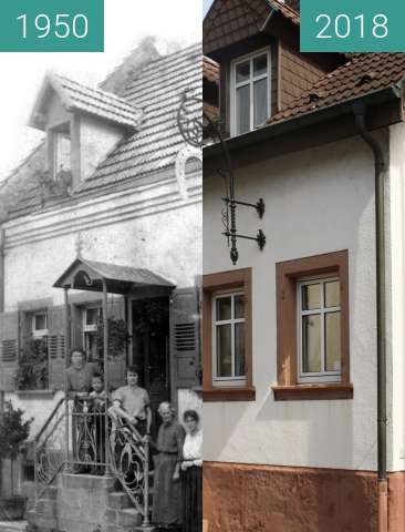 Vorher-Nachher-Bild von Eisenbahnstraße 67, 76744 Maximiliansau zwischen 1950 und 29.04.2018