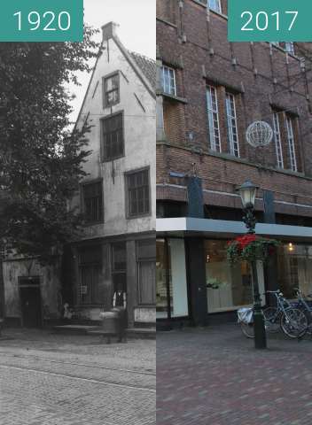 Vorher-Nachher-Bild von Corner Laat/Ridderstraat zwischen 1920 und 21.02.2017