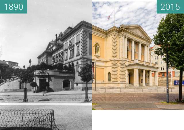 Before-and-after picture of Oper Halle between 1890 and 2015-Jul-11