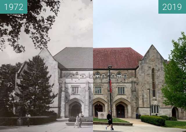 Image avant-après de Hoch Auditorium entre 1972 et 2019