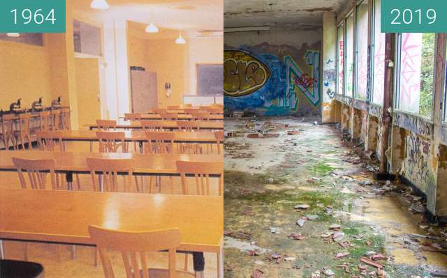 Vorher-Nachher-Bild von Salle de Travaux Pratiques zwischen 1964 und 31.10.2019