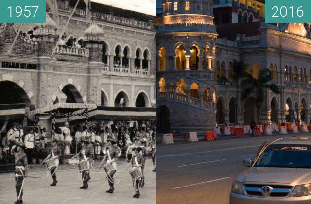 Image avant-après de Independence Parade on Merdeka Square entre 01/09/1957 et 22/07/2016