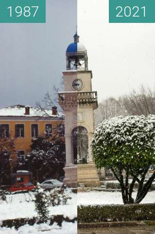 Before-and-after picture of Το Ρολόι της Πλατείας between 01/1987 and 2021-Feb-14
