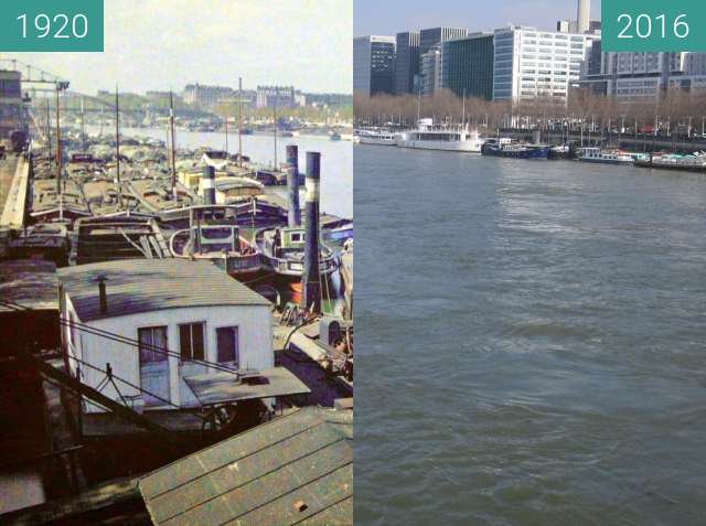 Image avant-après de Pont de Bercy entre 1920 et 14/03/2016