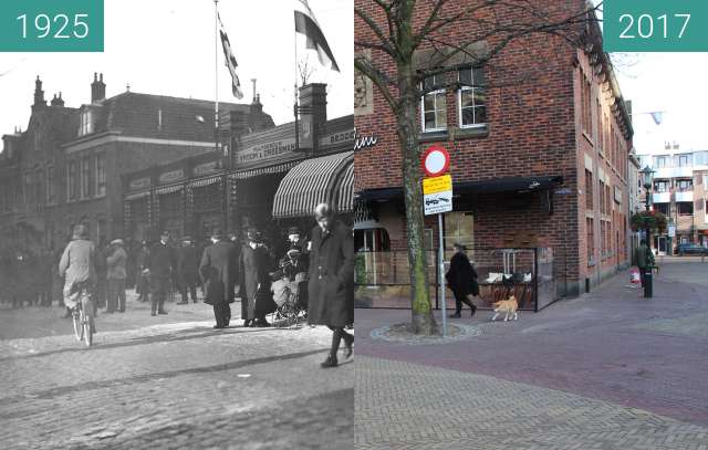 Vorher-Nachher-Bild von The temporary shop of 'Vroom and Dreesmann' zwischen 1925 und 2017