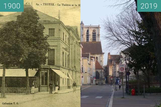 Image avant-après de Rue de la Madeleine entre 1900 et 23/03/2019