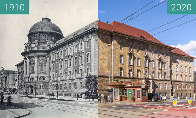 Vorher-Nachher-Bild von Ulica Fredry zwischen 1910 und 14.03.2020
