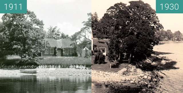 Vorher-Nachher-Bild von The Little River House, Belfast, Maine zwischen 1911 und 1930