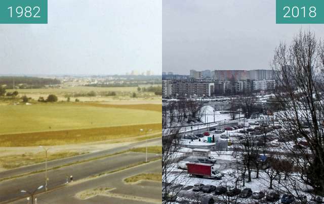 Image avant-après de Osiedle Jana III Sobieskiego entre 1982 et 2018