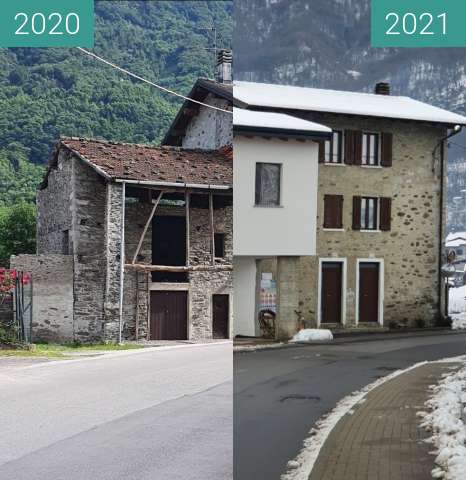 Before-and-after picture of House in Piantedo between 2020-May-26 and 2021-Jan-02