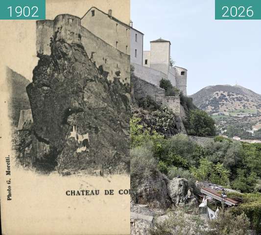 Vorher-Nachher-Bild von Corté - Chateau zwischen 1902 und 26.08.2026
