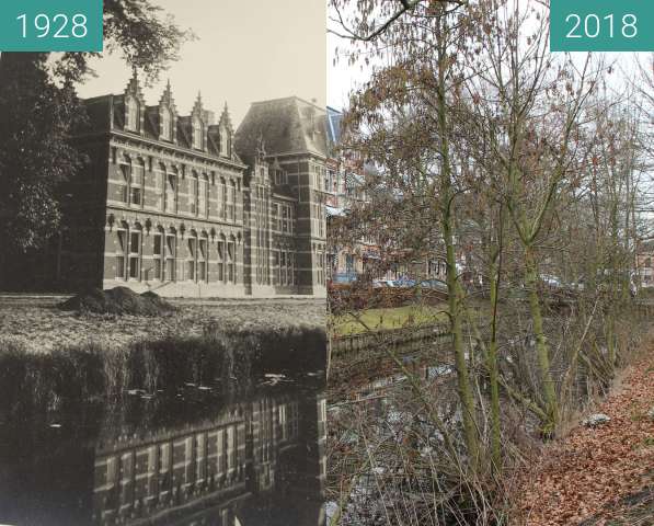 Vorher-Nachher-Bild von Army school Alkmaar zwischen 1928 und 12.03.2018