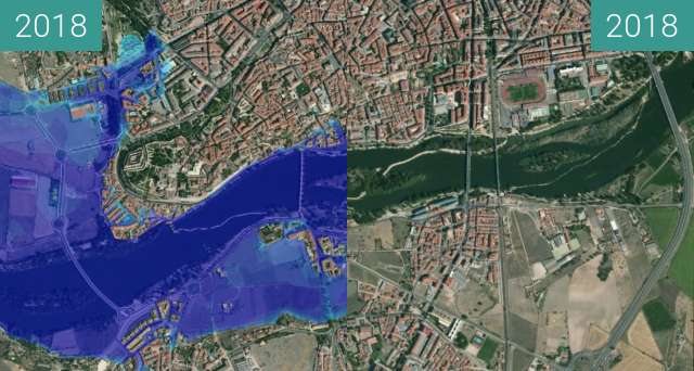 Image avant-après de Duero entre 15/10/2018 et 15/10/2018