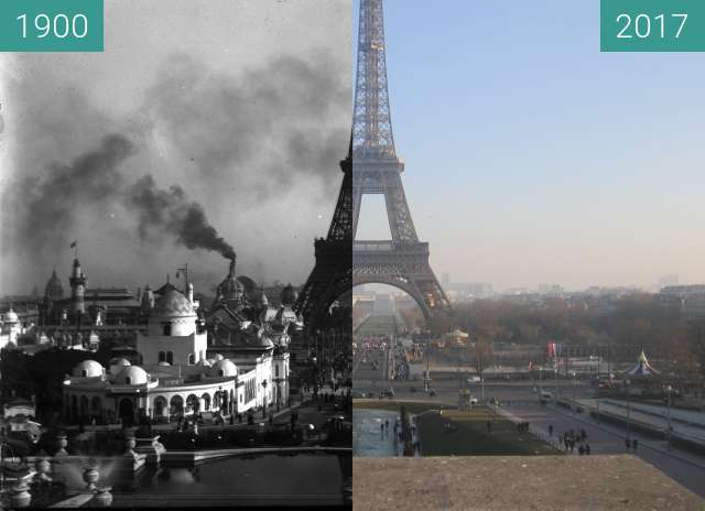 Image avant-après de Trocadéro/Champ de Mars entre 10.1900 et 26/01/2017