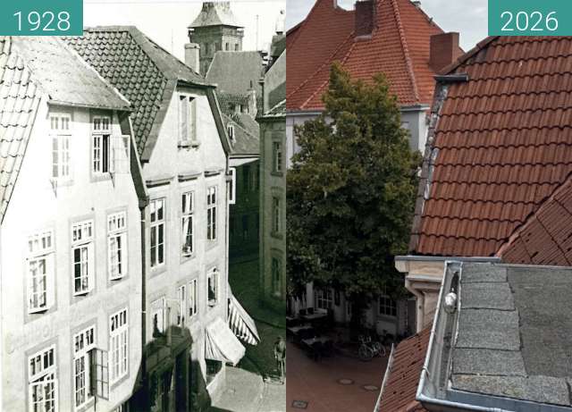 Vorher-Nachher-Bild von Heger Tor zwischen 1928 und 24.08.2026
