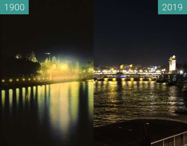 Image avant-après de Seine at night entre 1900 et 13/02/2019