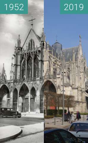 Vorher-Nachher-Bild von Église St.-Urbain zwischen 1952 und 23.03.2019