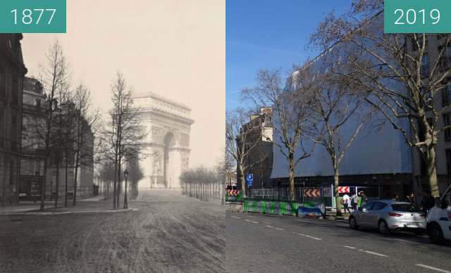 Image avant-après de Avenue d'Iéna entre 1877 et 17/02/2019