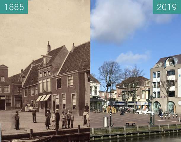 Vorher-Nachher-Bild von Waagplein / cheese market zwischen 1885 und 05.03.2019