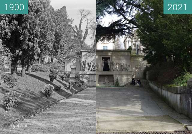 Vorher-Nachher-Bild von Monument aux Morts zwischen 22.10.1922 und 02.2021