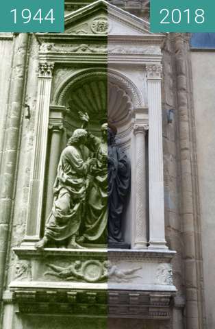 Vorher-Nachher-Bild von Florence, Italy 1944/2018, Church of Orsanmichele zwischen 07.1944 und 19.05.2018