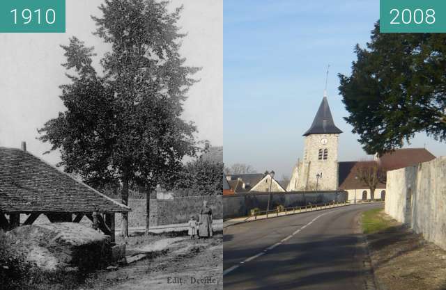 Vorher-Nachher-Bild von Lavoir d'en haut zwischen 1910 und 26.01.2008