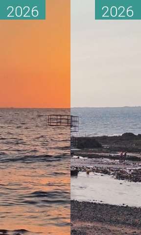 Before-and-after picture of plongeoir Donville (zoom) between 2026-Aug-13 and 2026-Aug-15