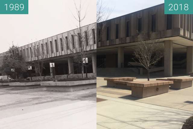 Image avant-après de Wescoe Hall - 1989 to 2018 entre 1989 et 17/04/2018