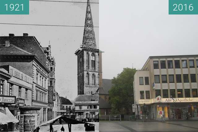 Image avant-après de Propsteikirche St. Peter und Paul entre 1921 et 25/10/2016