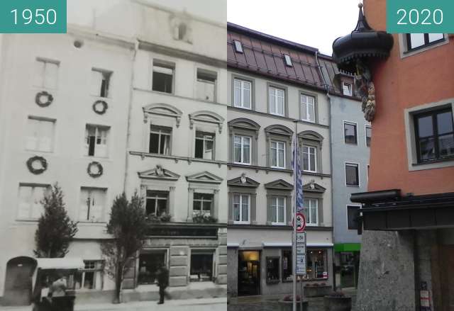 Vorher-Nachher-Bild von Schaumburger Str. 1, Traunstein zwischen 1950 und 11.2020