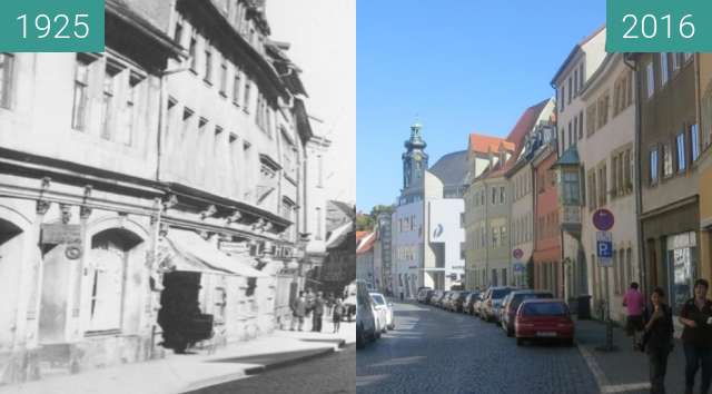 Image avant-après de Marktstraße entre 1925 et 16/08/2016