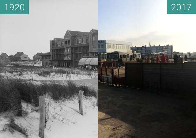 Image avant-après de Hotel Nassau in Bergen aan Zee entre 1920 et 2017